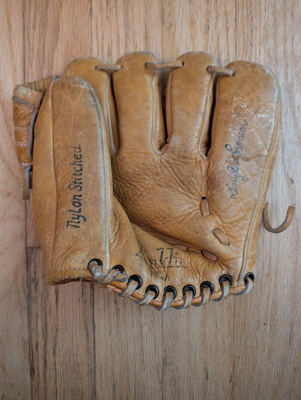Vintage Daryl Spencer Franklin 77 Junior Baseball Glove Genuine Cowhide Leather